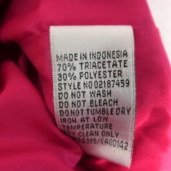 Vintage Nygard Jacket Blazer Womens M Deep Pink Lined Shoulder Pads Pockets - Picture 7 of 7